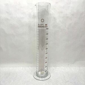 ANTHROPOLOGIE 2000mL Borosilicate Glass Graduated Cylinder Vase